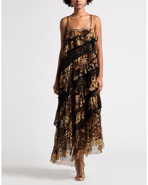 Camilla Brown Maxi Dress Silk
