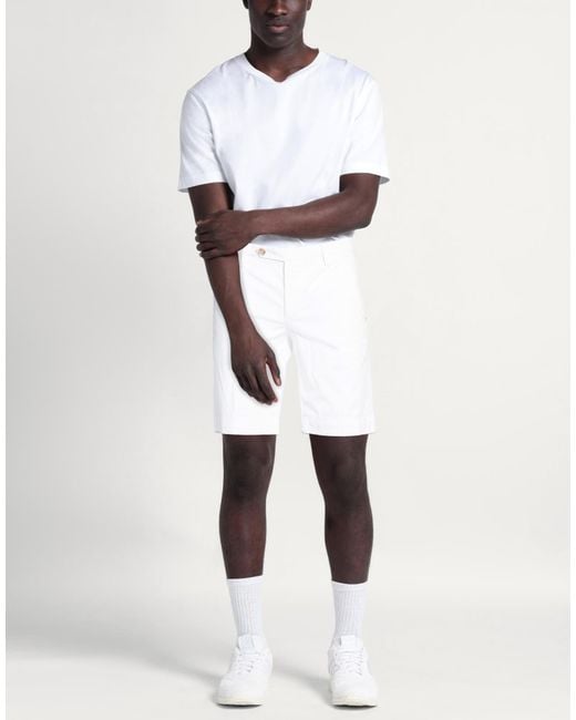 Entre Amis White Shorts & Bermuda Shorts for men
