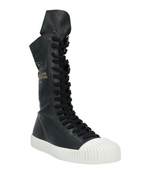 Vivienne Westwood Black Boot Leather for men