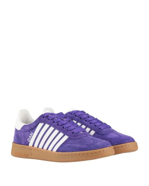 DSquared² Purple Sneakers Calfskin