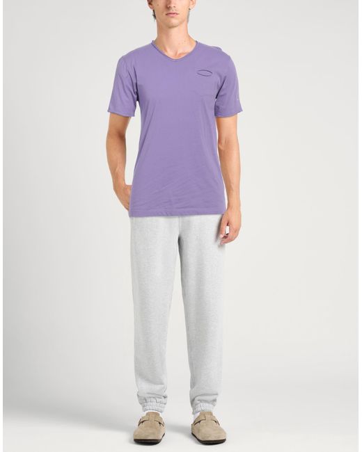 Daniele Alessandrini Purple T-Shirt Cotton for men