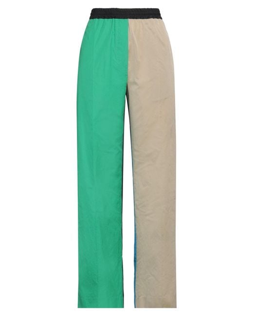 Hache Green Pants Polyester