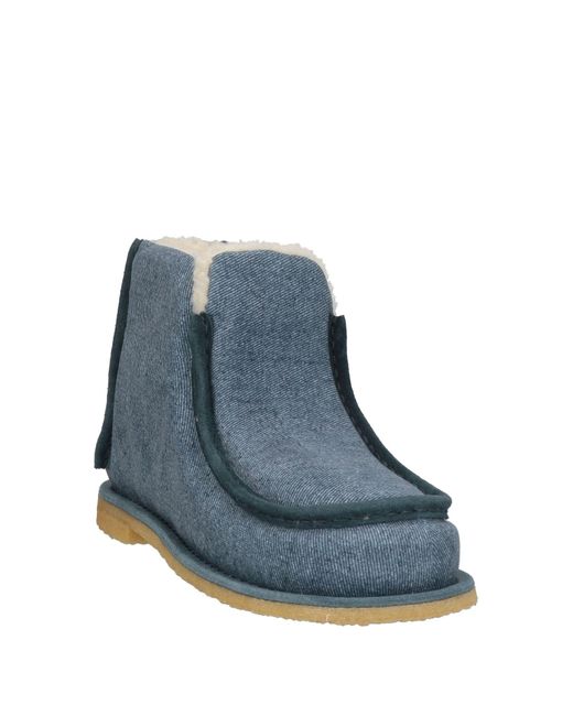 J.W. Anderson Blue Ankle Boots Textile Fibers