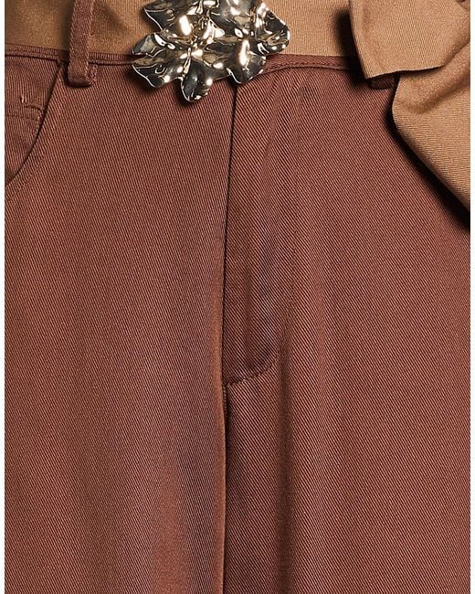 Haveone Brown Pants Lyocell