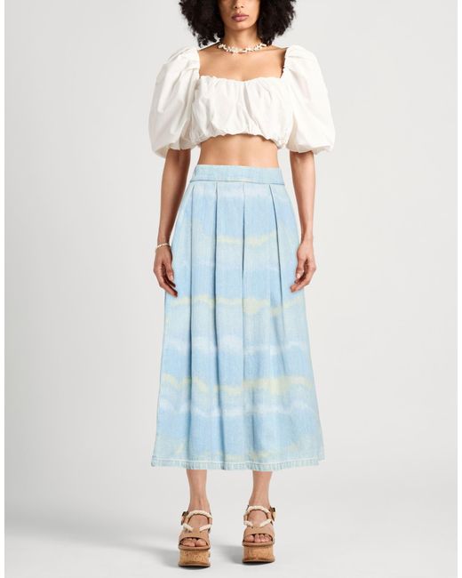 Department 5 Blue Denim Skirt