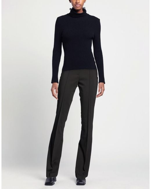 Compagnia Italiana Black Pants Cotton, Polyester, Rubber
