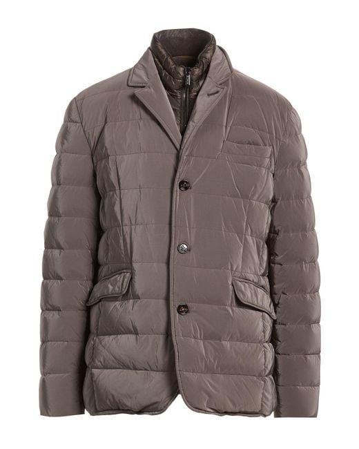 Moorer Brown Khaki Puffer Polyamide, Polyester for men