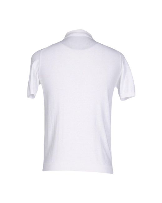Polo Roberto Collina de hombre de color White