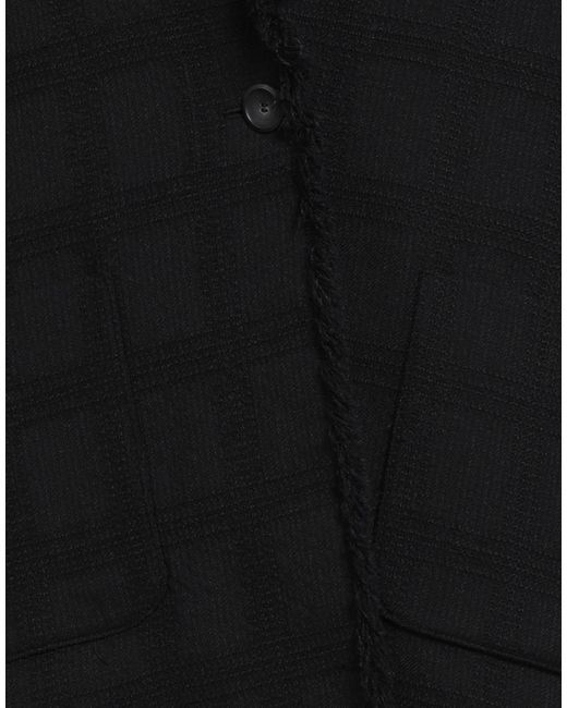 Eleventy Black Blazer Wool, Elastane