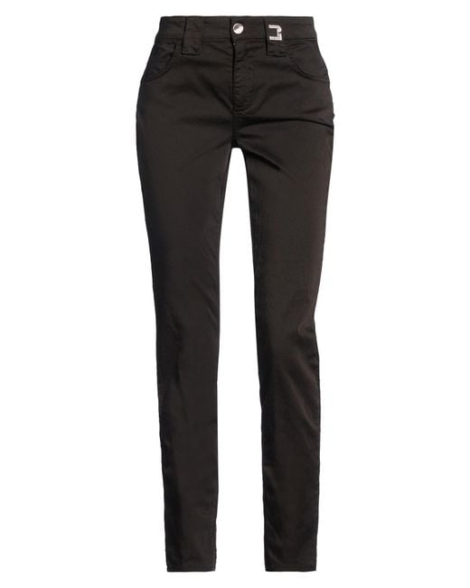 Liu Jo Women's Black Pants Cotton Polyester Elastane