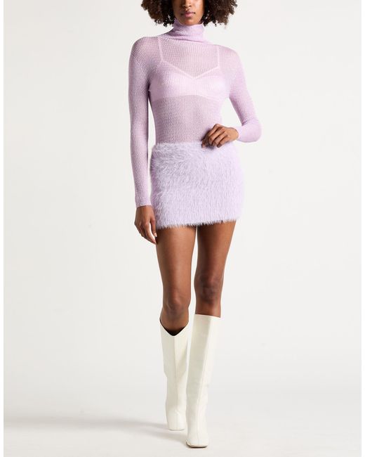 Aniye By Pink Lilac Mini Skirt Polyamide, Elastane