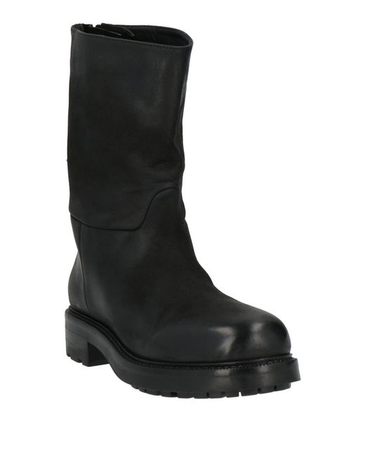 Strategia Black Ankle Boots Leather