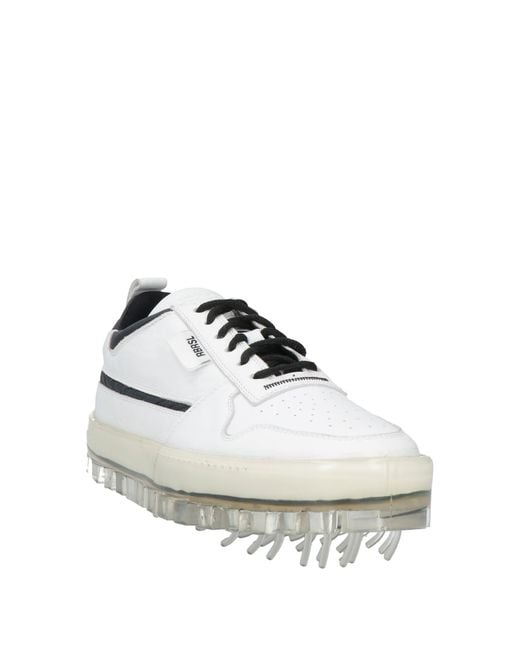 RBRSL RUBBER SOUL White Sneakers Soft Leather, Textile Fibers for men