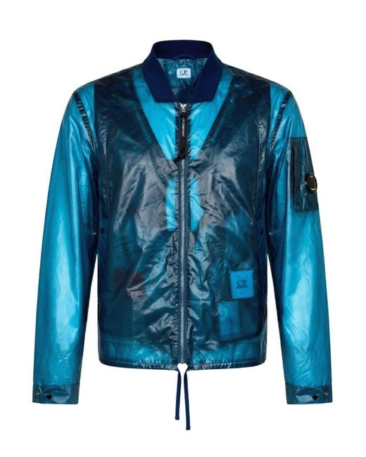 C P Company Blue Jacket Polyurethane for men