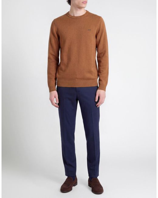 White Wise Brown Jumper for men