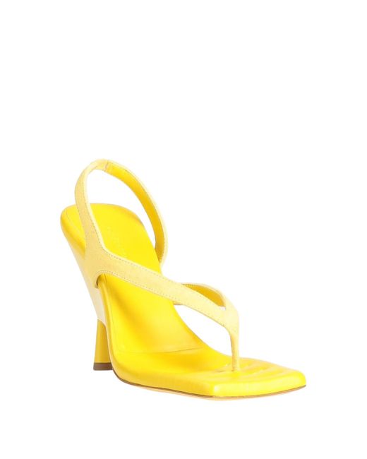 GIA RHW Yellow Thong Sandal