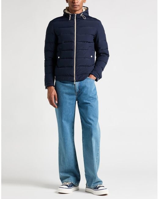 Eleventy Blue Puffer Wool, Polyamide for men