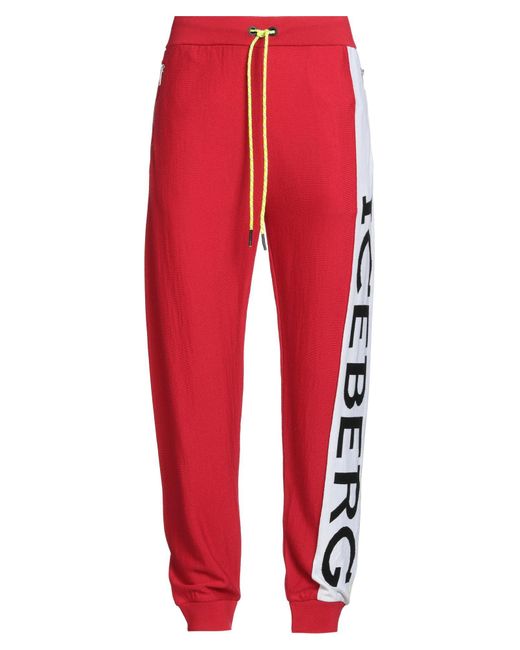 Pantalone di Iceberg in Red da Uomo
