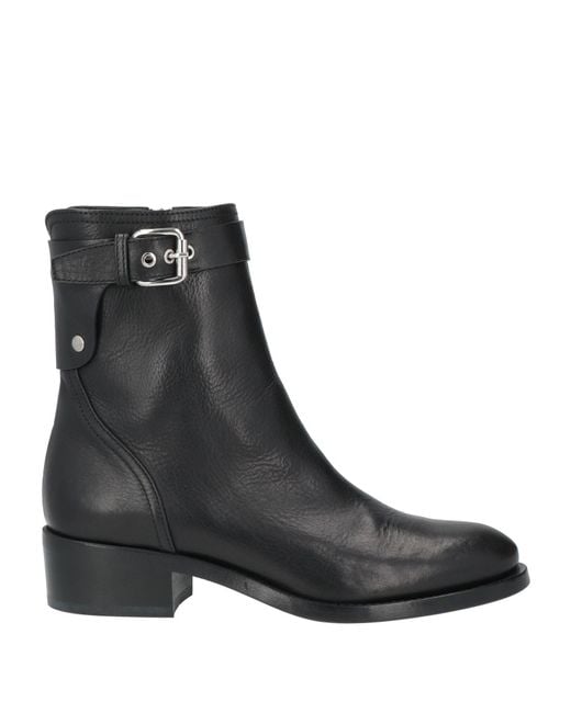 Agl Attilio Giusti Leombruni Black Ankle Boots Leather