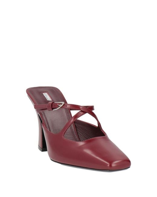NODALETO Red Mules & Clogs