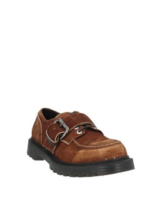 Premiata Brown Camel Lace-Up Shoes Leather for men