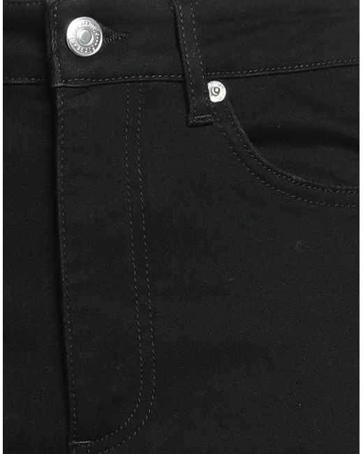 Maje Black Jeans Cotton, Polyester, Elastane, Calfskin