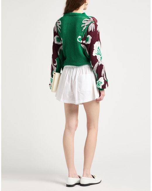 Versace White Shorts & Bermuda Shorts Cotton, Polyester