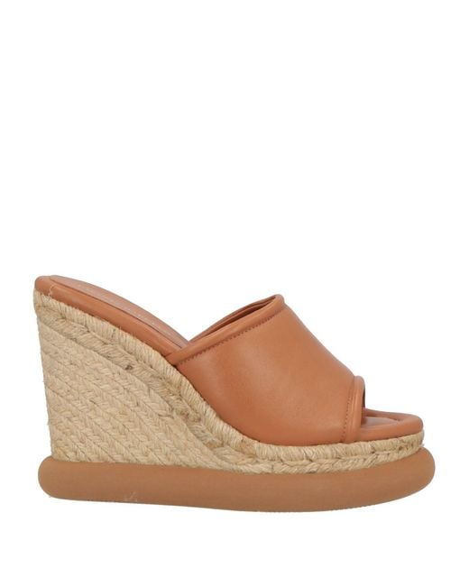Paloma Barceló Brown Espadrilles Leather