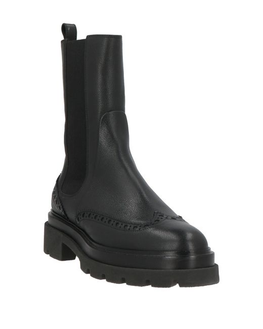 Santoni Black Stiefelette