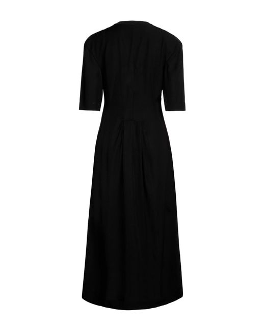 Jil Sander Black Midi Dress