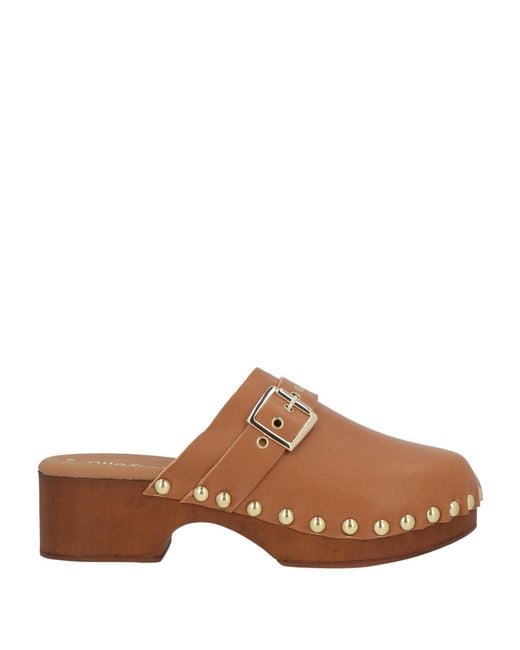 Nila & Nila Brown Mules & Clogs