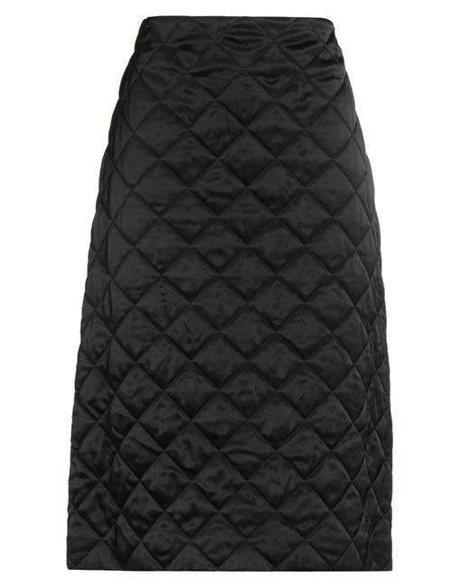 Jil Sander Black Midi Skirt Viscose