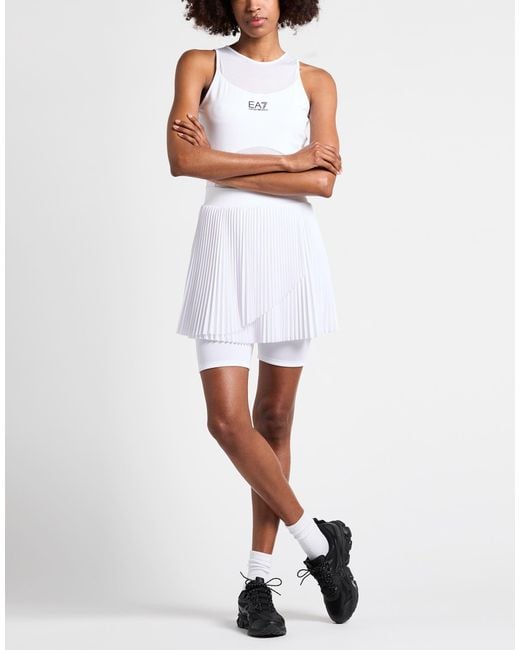 EA7 White Mini Dresses
