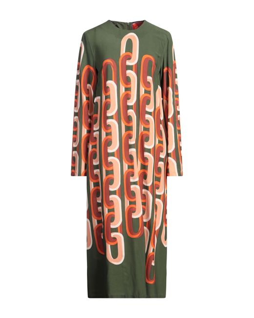 LaDoubleJ Green Midi Dress Viscose