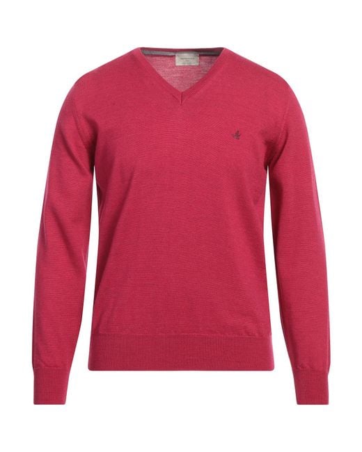 Brooksfield Purple Sweater for men