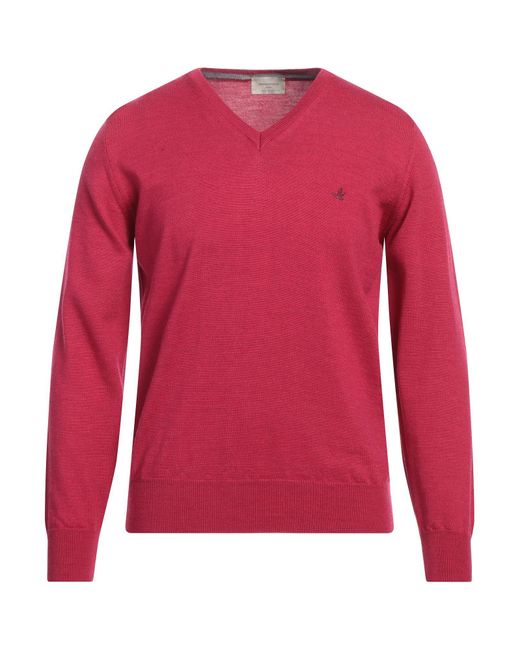 Brooksfield Purple Sweater for men