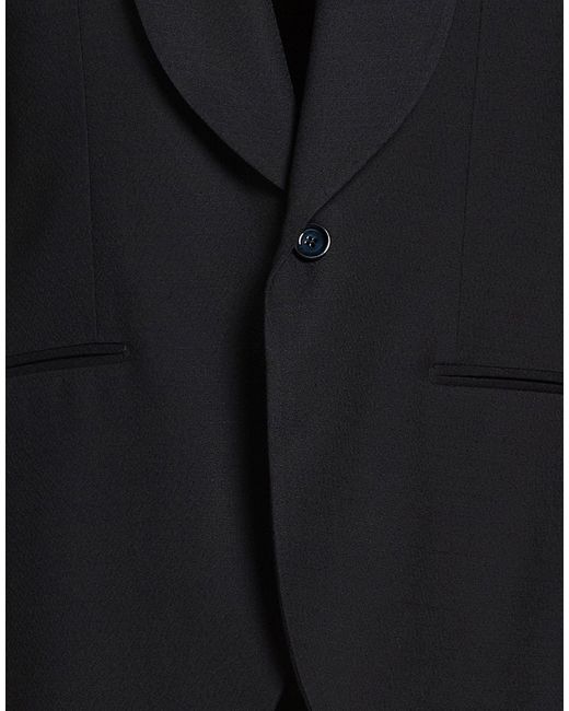 Lardini Black Blazer Wool, Elastane for men