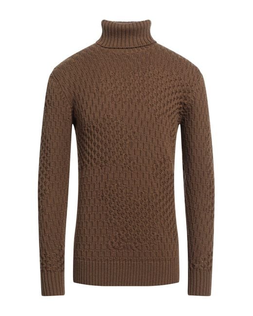 Paolo Pecora Brown Turtleneck for men