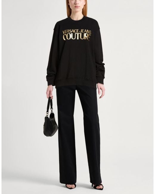 Versace Jeans Couture Black Sweatshirt Cotton