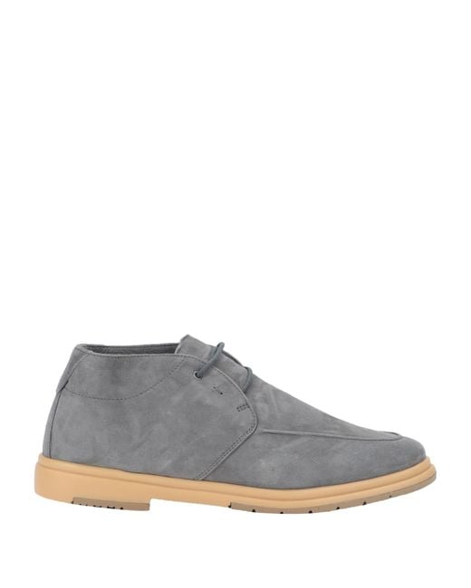 Andrea Ventura Firenze Gray Ankle Boots for men