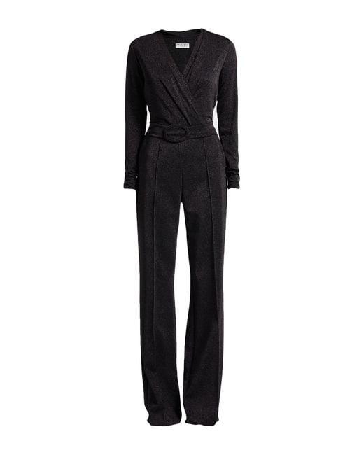 La Petite Robe Di Chiara Boni Black Jumpsuit Polyamide, Viscose, Elastane, Polyester