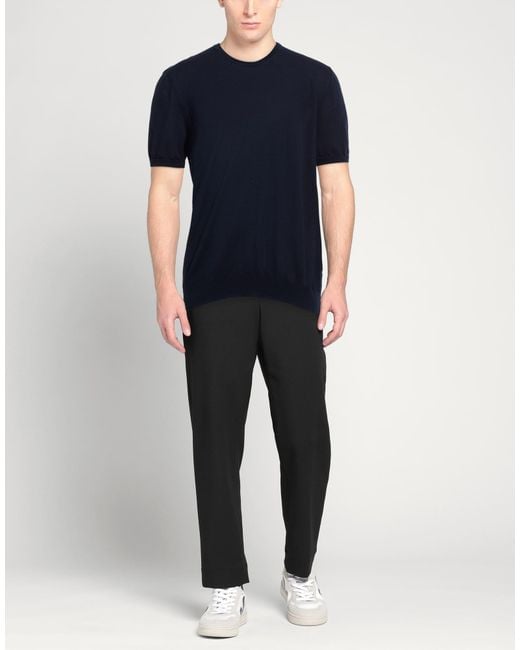 LUIGI GENTILE Blue Sweater Cotton for men