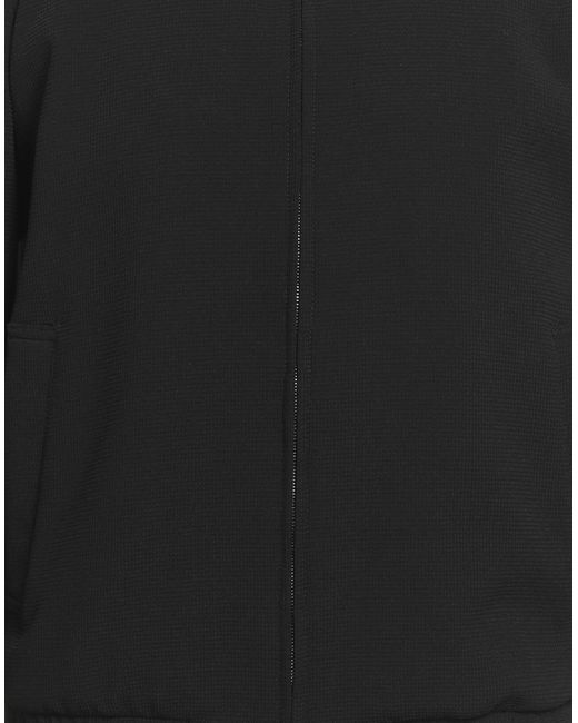 Emporio Armani Black Jacket Polyester, Elastane for men