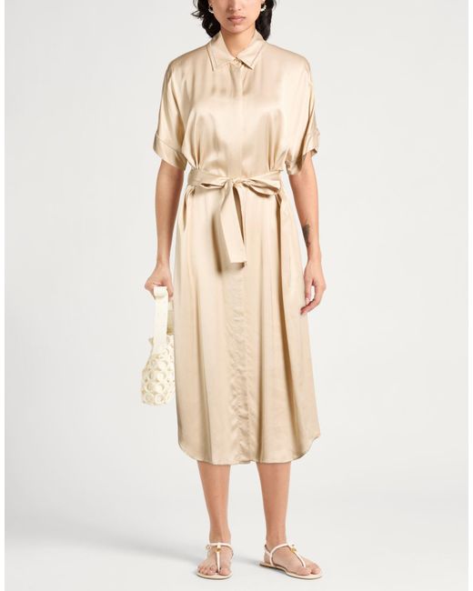 Peserico Natural Midi Dress Rayon