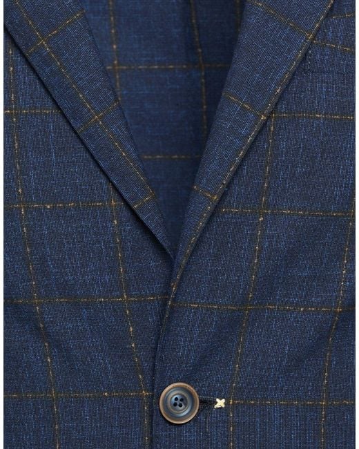 Bob Blue Midnight Suit Polyester, Viscose, Elastane for men