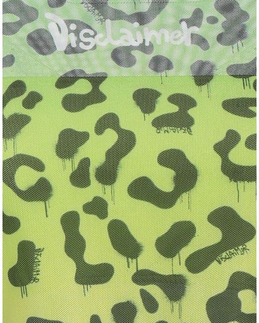 DISCLAIMER Green Lime Top Polyester, Elastane