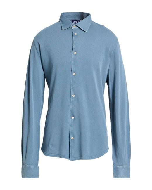 Fedeli Blue Shirts for men