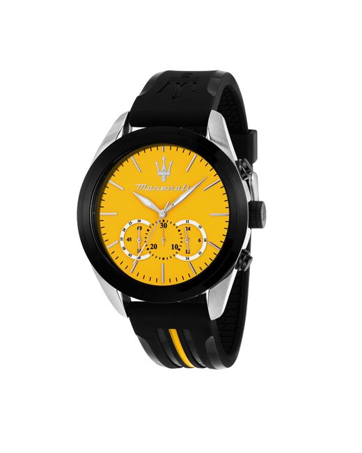 Reloj de pulsera Maserati de hombre de color Yellow