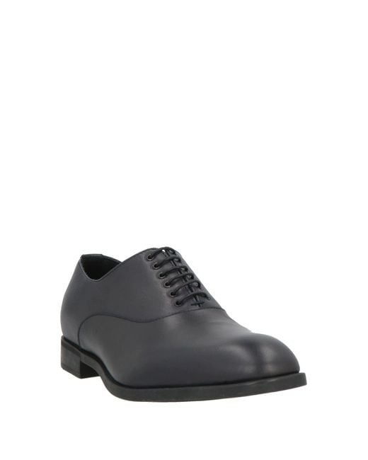 Emporio Armani Gray Lace-Up Shoes for men