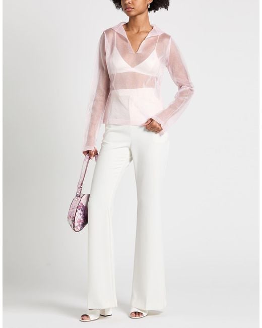 Sandbeige White Light Sweater Polyester